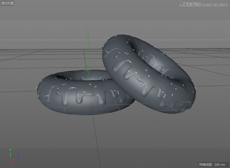 C4DԔ������Ȧ��ʳ�Ľ�ģ����Ⱦ