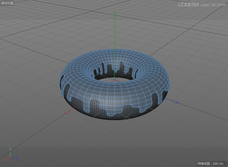 C4DԔ������Ȧ��ʳ�Ľ�ģ����Ⱦ