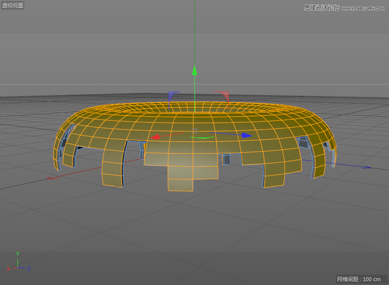 C4DԔ������Ȧ��ʳ�Ľ�ģ����Ⱦ