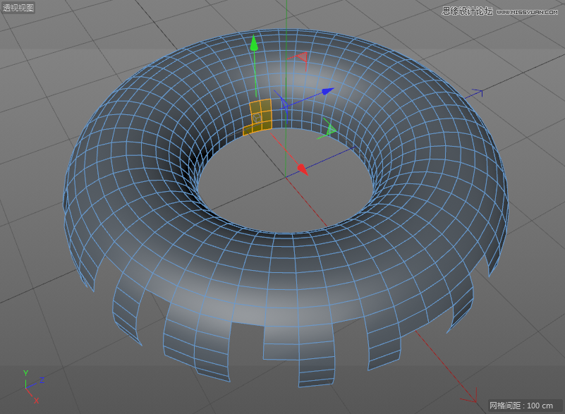 C4DԔ������Ȧ��ʳ�Ľ�ģ����Ⱦ