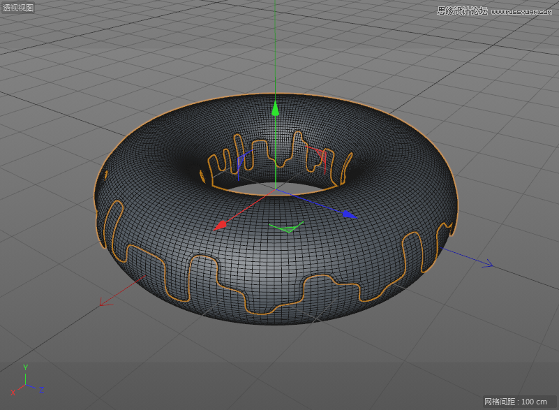 C4DԔ������Ȧ��ʳ�Ľ�ģ����Ⱦ