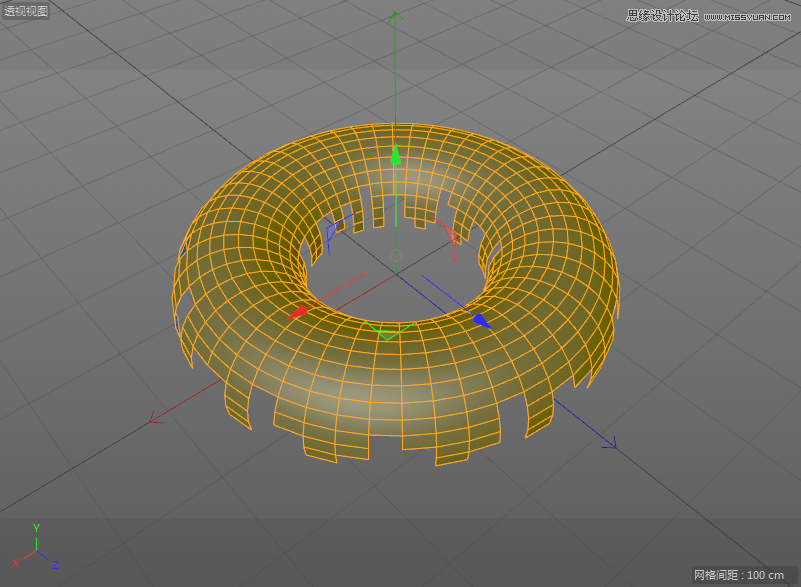 C4DԔ������Ȧ��ʳ�Ľ�ģ����Ⱦ