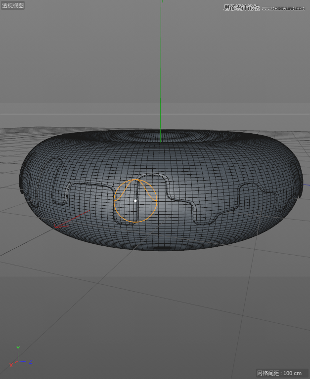 C4DԔ������Ȧ��ʳ�Ľ�ģ����Ⱦ