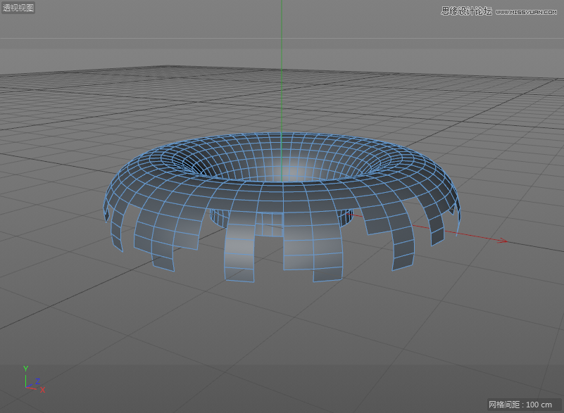 C4DԔ������Ȧ��ʳ�Ľ�ģ����Ⱦ