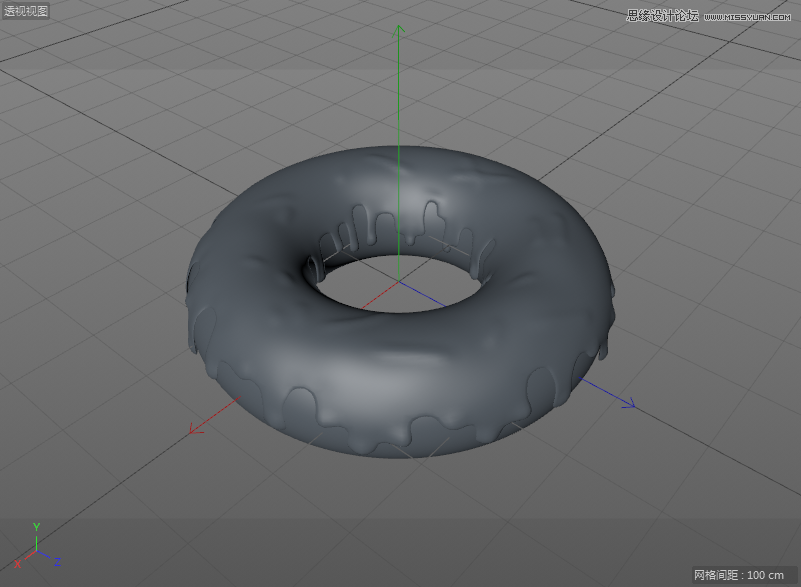 C4DԔ������Ȧ��ʳ�Ľ�ģ����Ⱦ