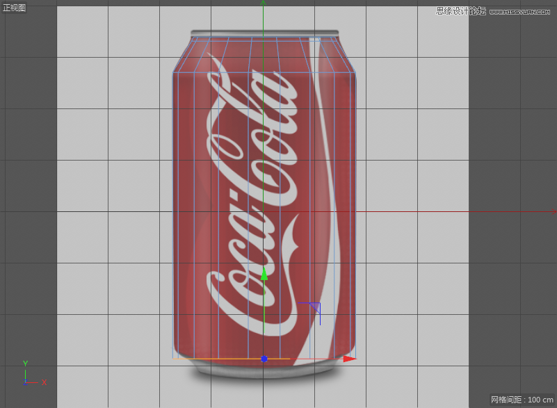 C4D制作逼真的可口可樂易拉罐模型