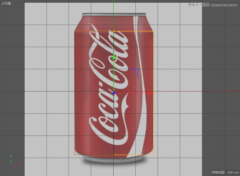 C4D制作逼真的可口可樂易拉罐模型