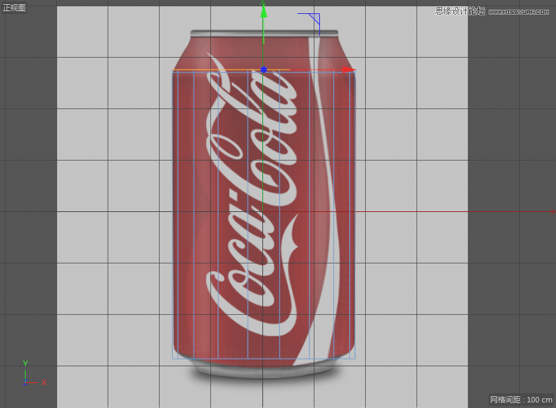C4D制作逼真的可口可樂易拉罐模型