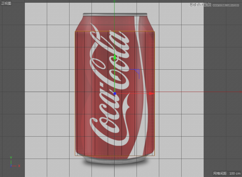C4D制作逼真的可口可樂易拉罐模型