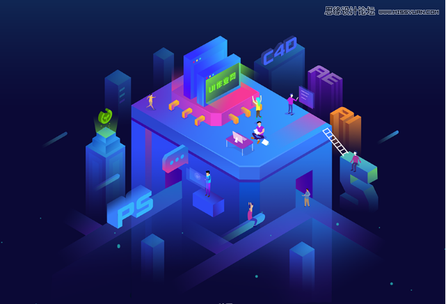 2.5D插畫:用AI繪制2.5D風格剪紙插畫