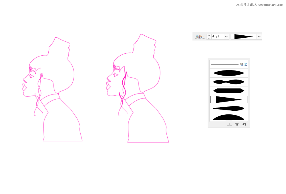 字母人像:用PS結合AI繪制人像插畫教程