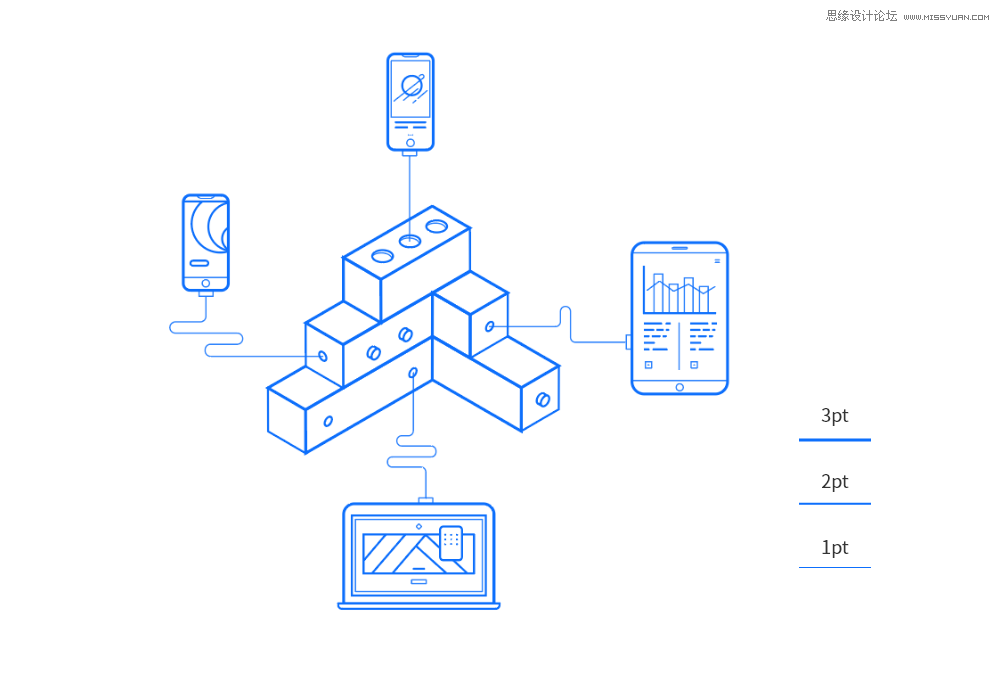 扁平化海報:用AI制作線性風格的插畫海報