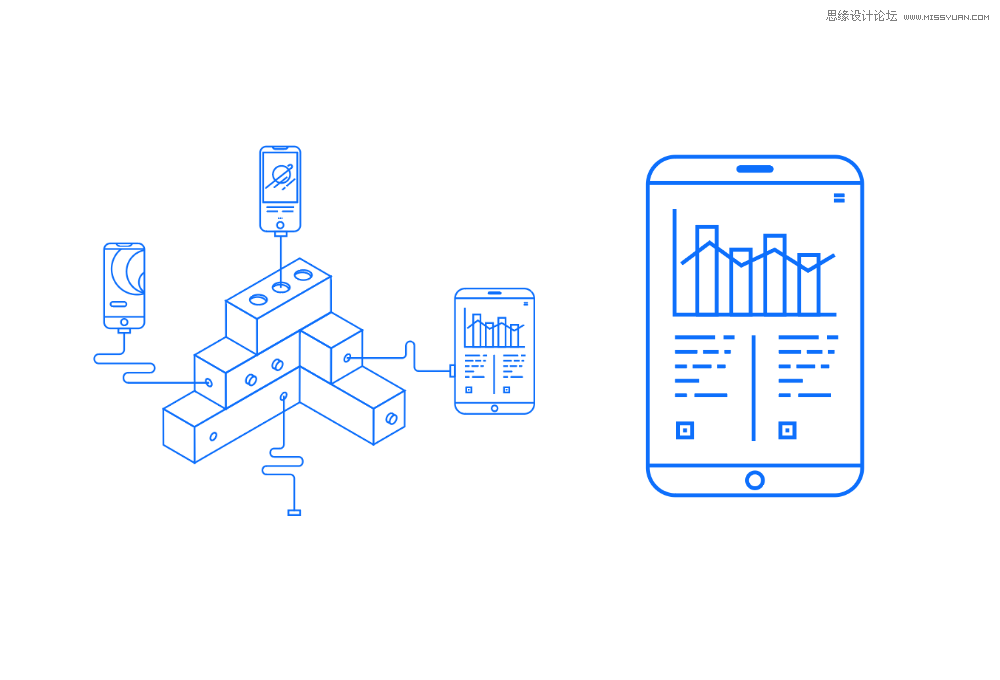 扁平化海報:用AI制作線性風格的插畫海報