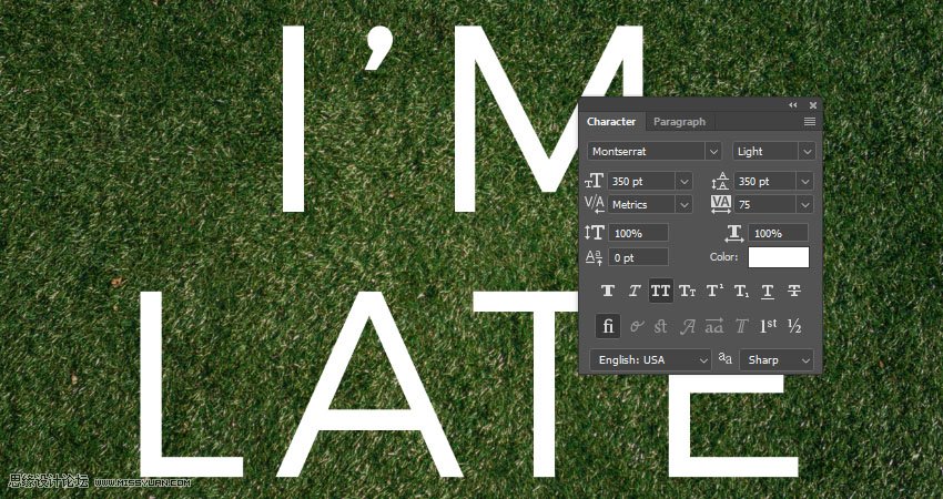 毛茸茸字體:用PS制作動物皮毛藝術字