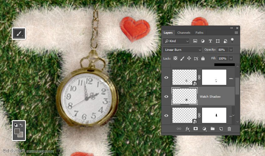 毛茸茸字體:用PS制作動物皮毛藝術字