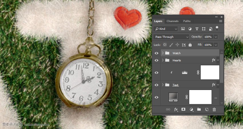 毛茸茸字體:用PS制作動物皮毛藝術字