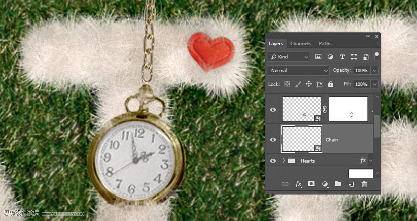 毛茸茸字體:用PS制作動物皮毛藝術字