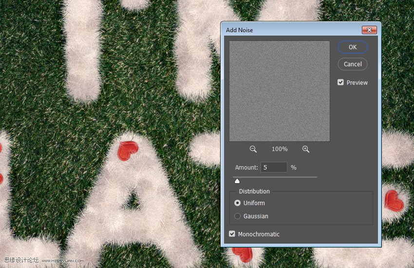 毛茸茸字體:用PS制作動物皮毛藝術字