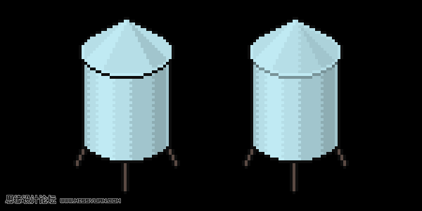 像素工廠:用PS設(shè)計等距像素的工廠圖標