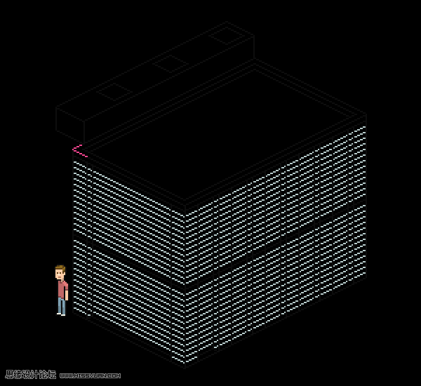 像素工廠:用PS設計等距像素的工廠圖標