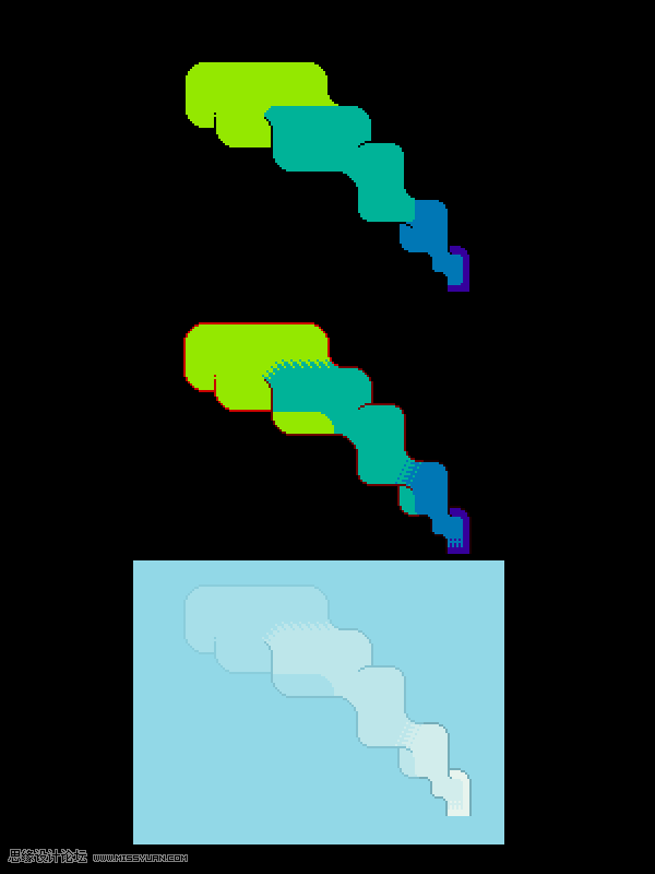 像素工廠:用PS設計等距像素的工廠圖標