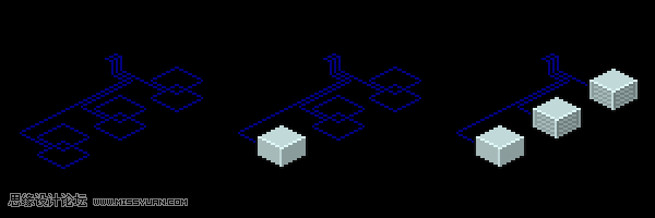 像素工廠:用PS設計等距像素的工廠圖標