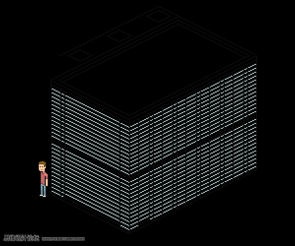 像素工廠:用PS設計等距像素的工廠圖標