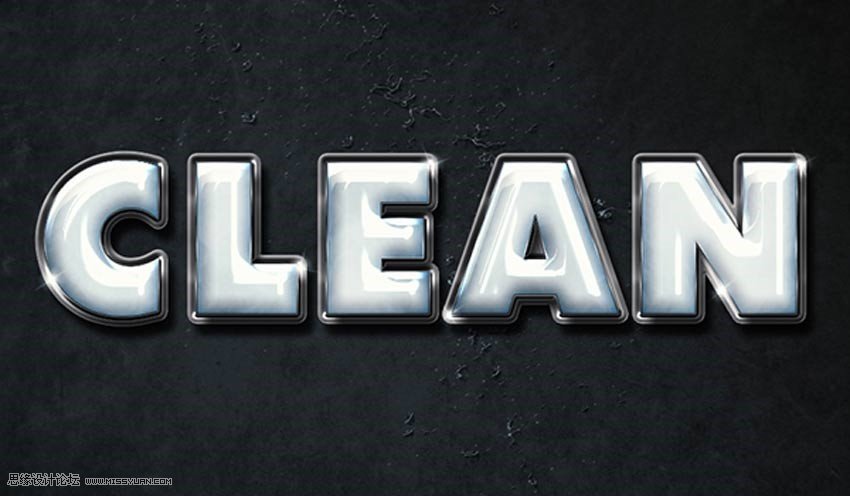 塑料文字:用PS圖層樣式制作塑料藝術字