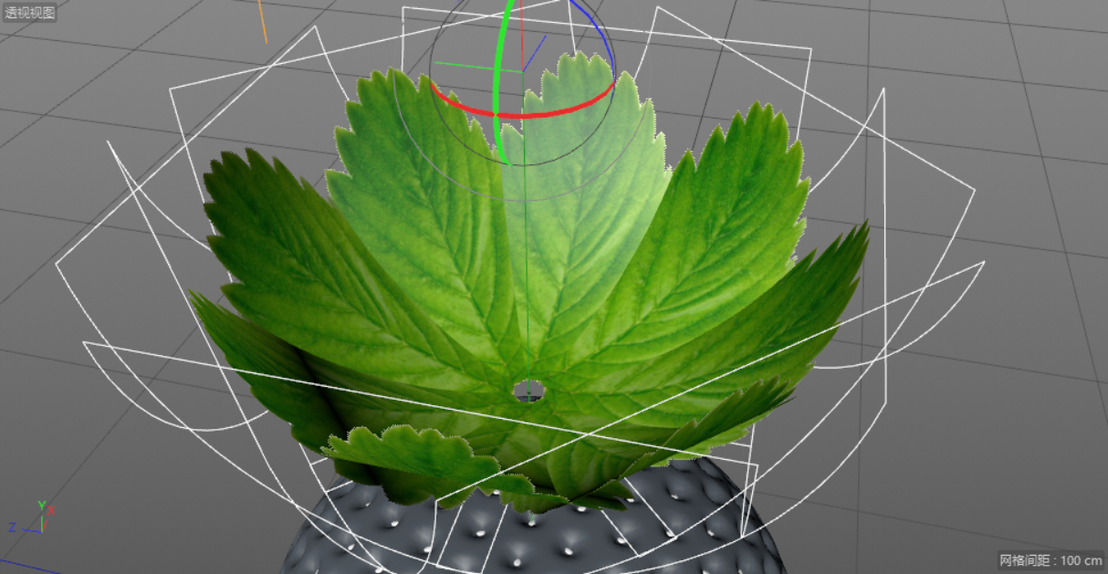 C4D��������Ĳ�ݮ��ģ����Ⱦ