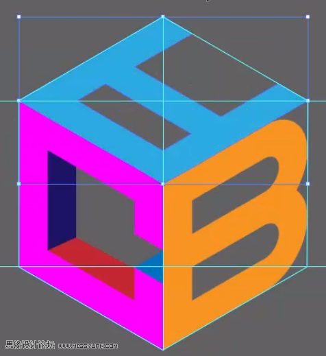 標志設計:用AI制作2.5D風格的LOGO圖標