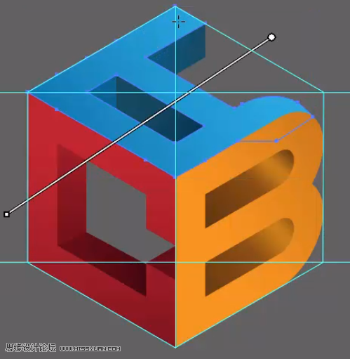 標志設計:用AI制作2.5D風格的LOGO圖標
