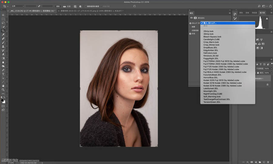 人像調(diào)色:用PS的LUT工具調(diào)整照片色調(diào)