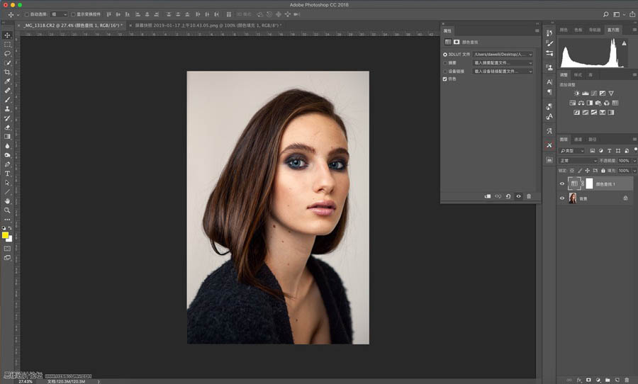人像調(diào)色:用PS的LUT工具調(diào)整照片色調(diào)