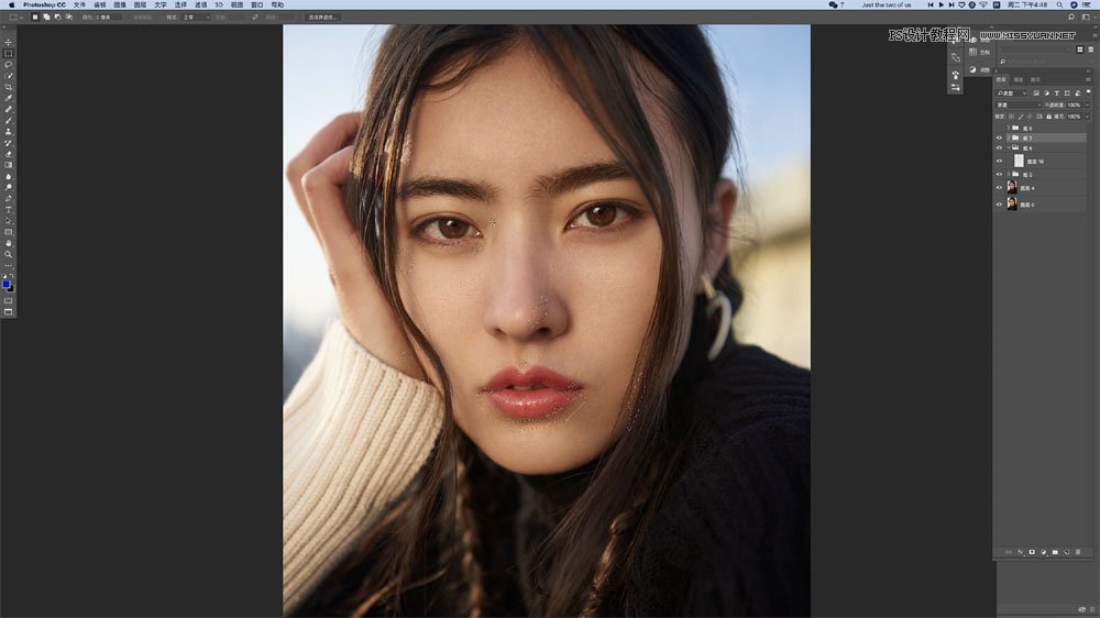 后期精修:用PS給人物皮膚均勻的磨皮