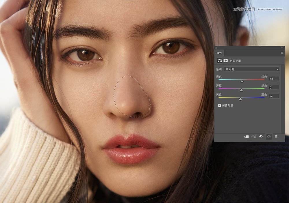 后期精修:用PS給人物皮膚均勻的磨皮
