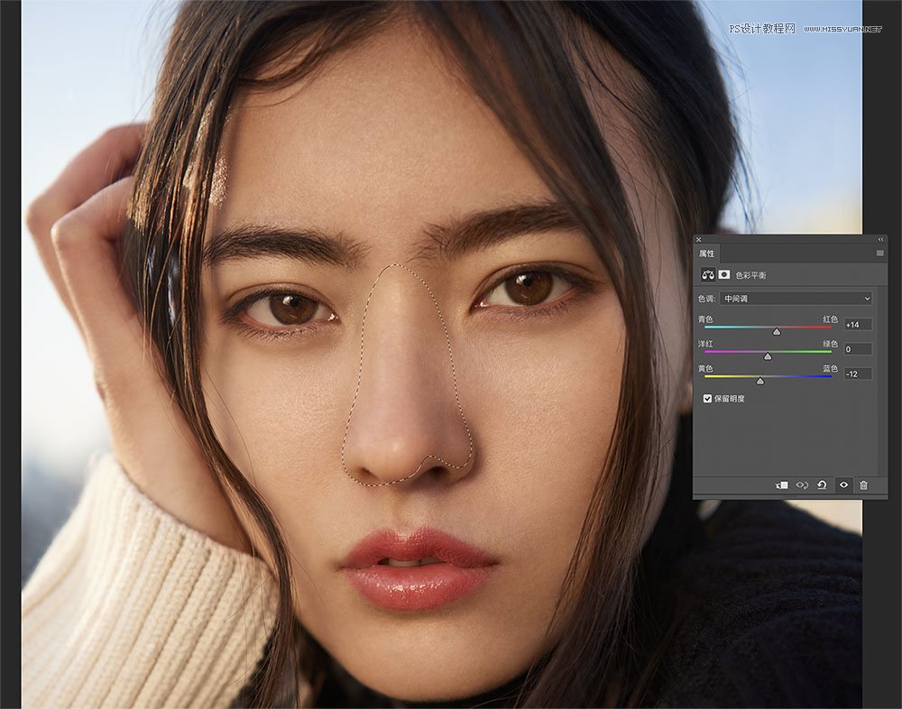 后期精修:用PS給人物皮膚均勻的磨皮