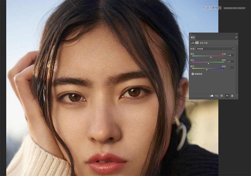 后期精修:用PS給人物皮膚均勻的磨皮