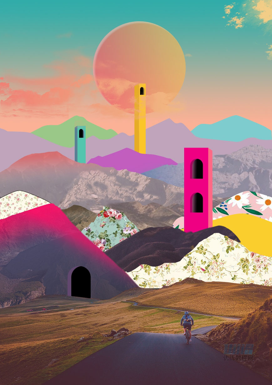 立體海報:用PS制作創(chuàng)意的山川海報