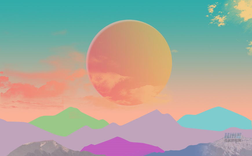 立體海報:用PS制作創(chuàng)意的山川海報