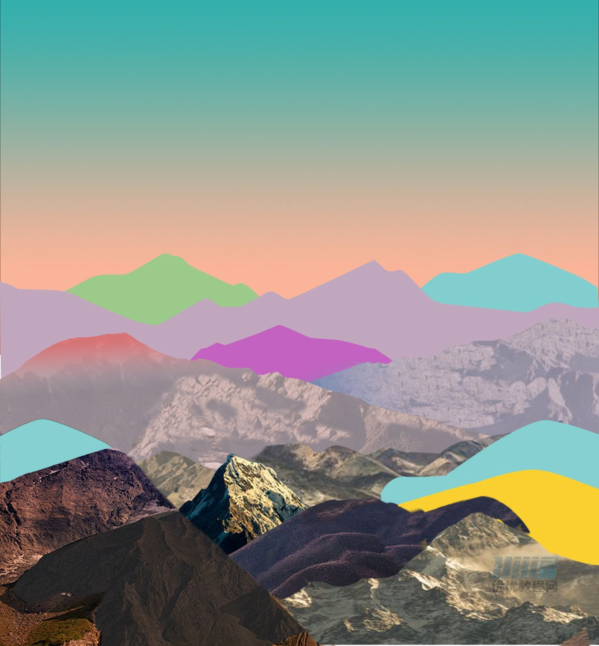 立體海報:用PS制作創(chuàng)意的山川海報
