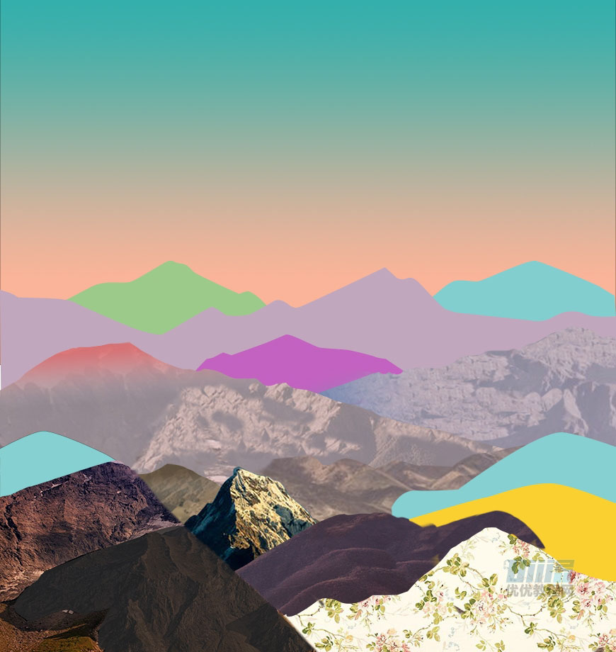 立體海報:用PS制作創(chuàng)意的山川海報