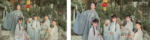 古風效果:用PS制作古色古香的古風人像