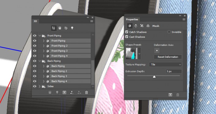 3D立體字:用PS制作沙發靠椅主題立體字