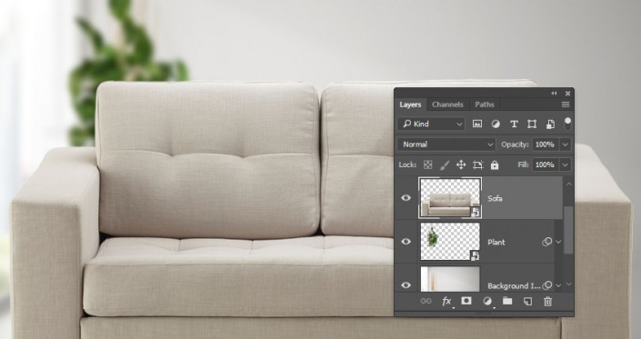 3D立體字:用PS制作沙發(fā)靠椅主題立體字