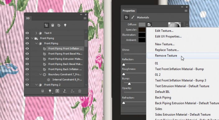 3D立體字:用PS制作沙發靠椅主題立體字