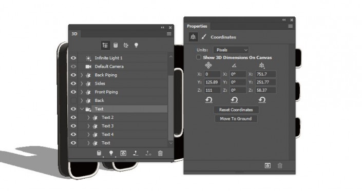 3D立體字:用PS制作沙發靠椅主題立體字