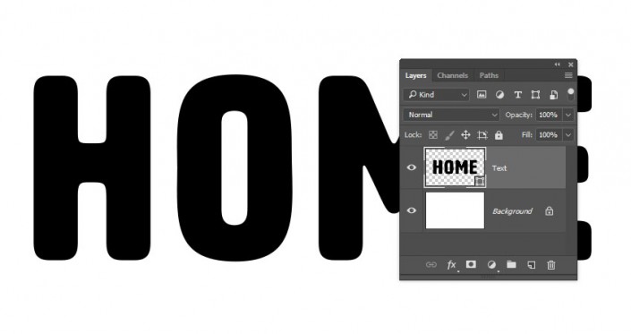3D立體字:用PS制作沙發(fā)靠椅主題立體字