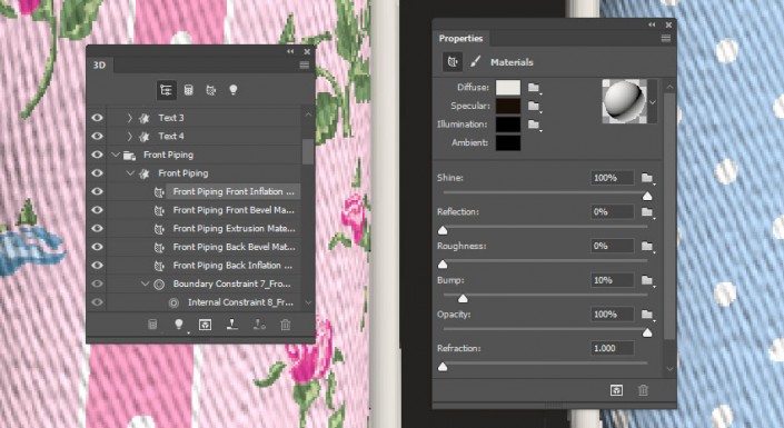 3D立體字:用PS制作沙發靠椅主題立體字