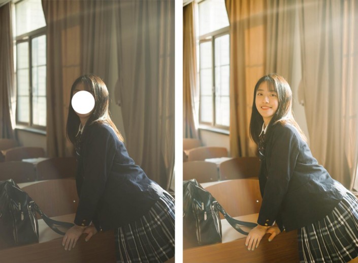 暖色效果:用PS調出外景人像暖黃色效果