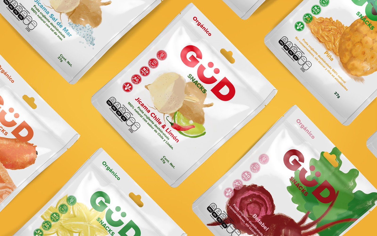 GUD果汁和干果包裝設計欣賞